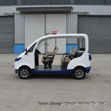 High Quality Mini 4 People Electric Closed Style Street Laminated Glass Police Patrol Car with Ce